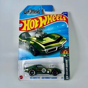 2025 Hot Wheels HW Screen Time ‘68 Corvette Stingray Green Gas Monkey NEW